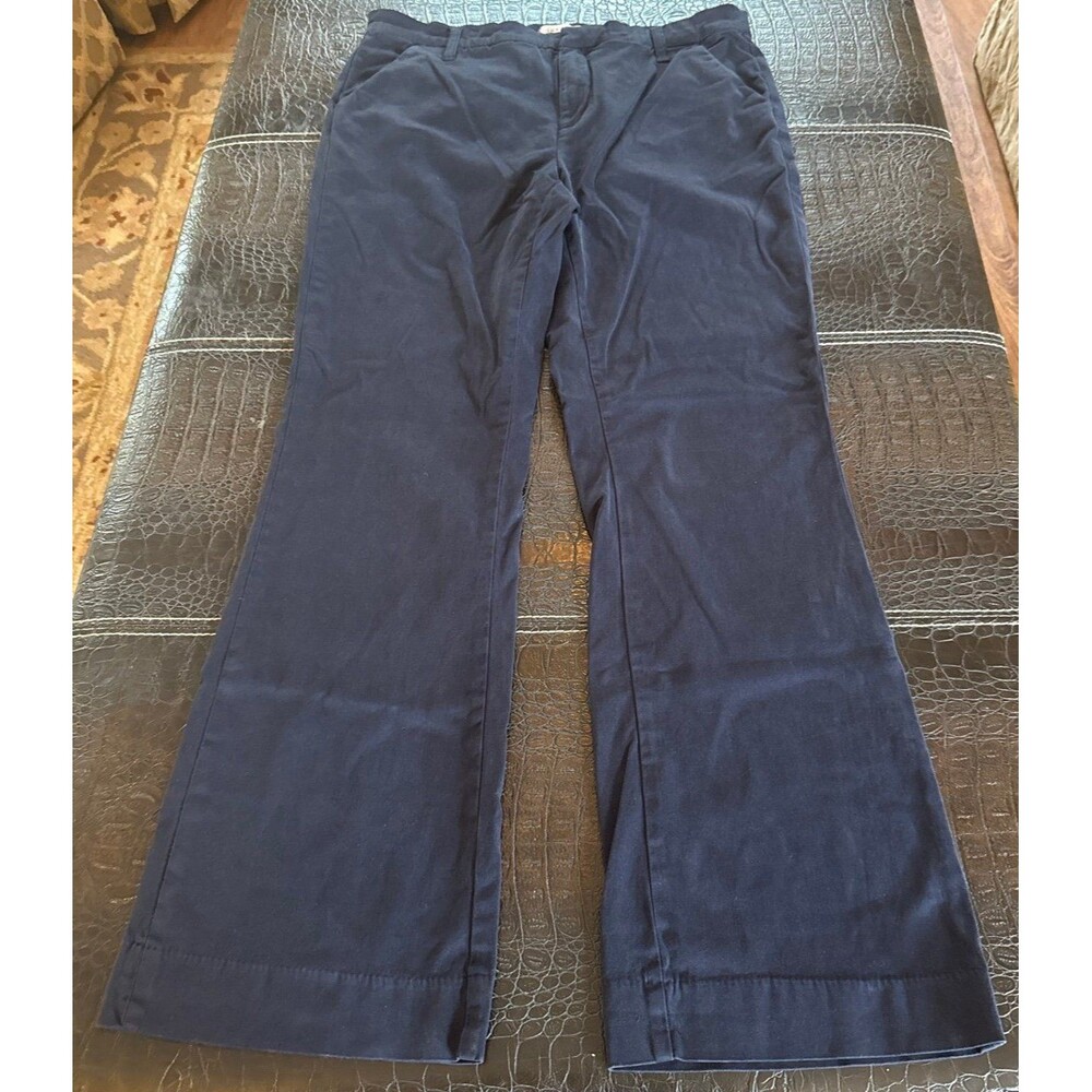 Lila Ryan The Jenalyn Bootcut Pants Womens 16 Blue Cotton Stretch